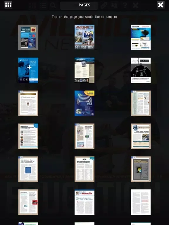 Captures d'écran de Avionics News iPad 
