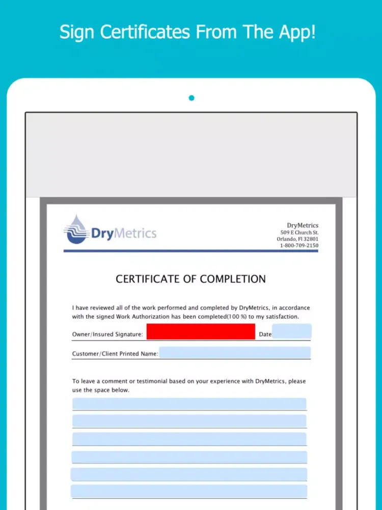 DryMetrics iPad  Ekran Görüntüleri
