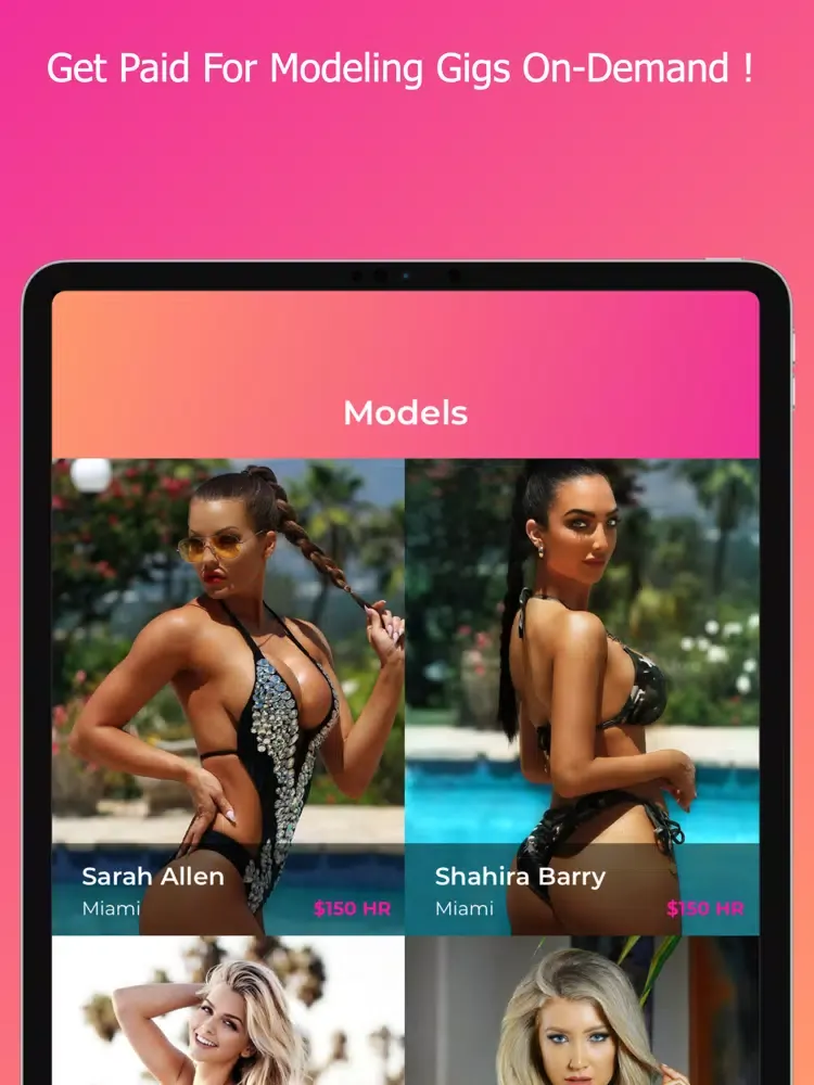 Modelspay - Book On-Demand iPad  স্ক্রিনশট