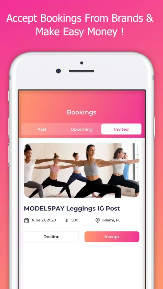 Modelspay - Book On-Demand স্ক্রিনশট