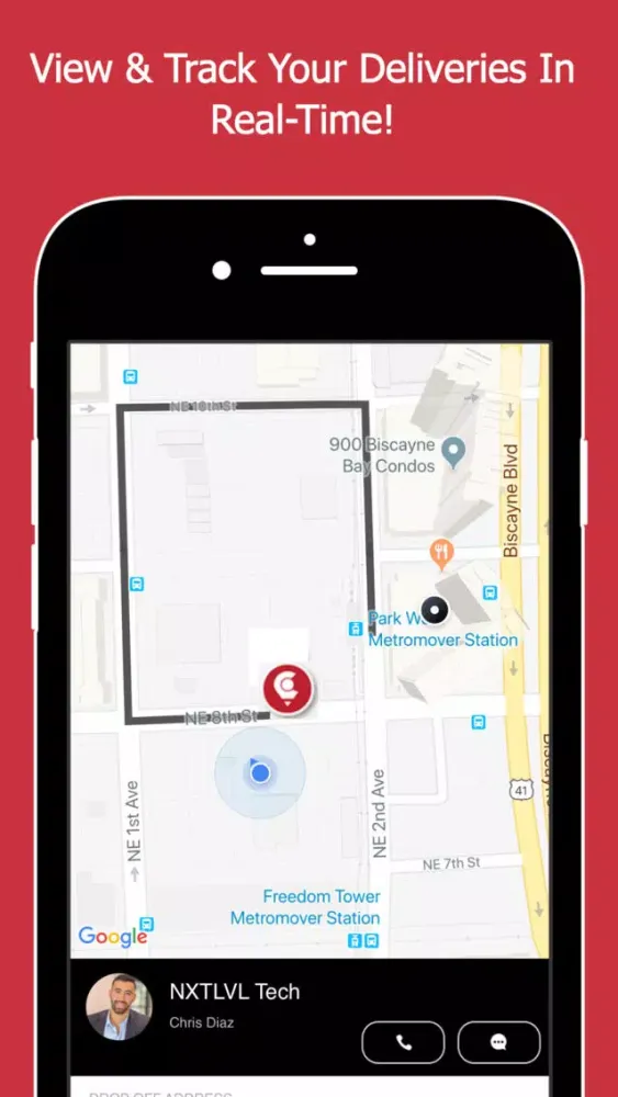 Tangkapan skrin PinPoint - Delivery Tracking