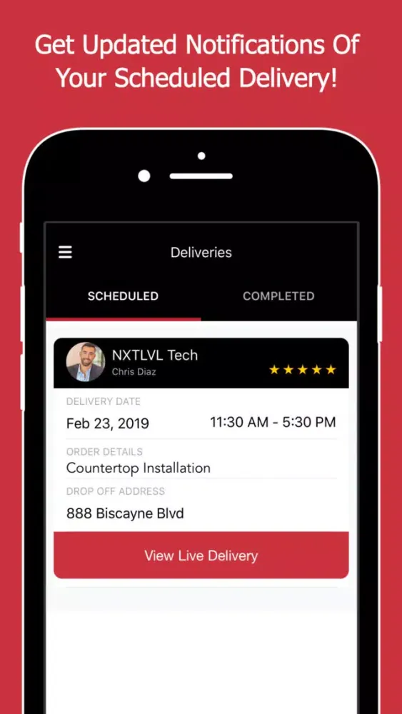 Tangkapan skrin PinPoint - Delivery Tracking