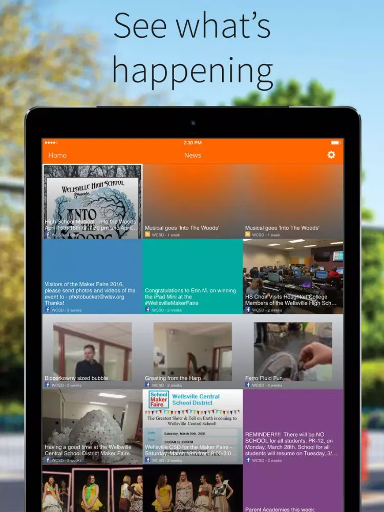 ภาพหน้าจอของ Wellsville Central SD iPad 
