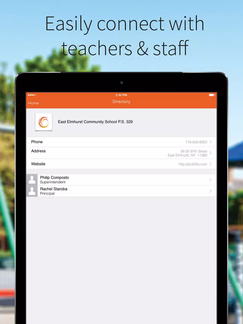 East Elmhurst Community School iPad  Screenshots