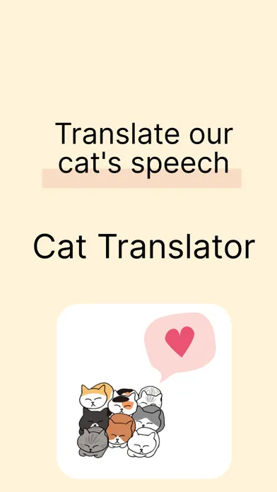 Zrzuty ekranu Cat Voice Translator