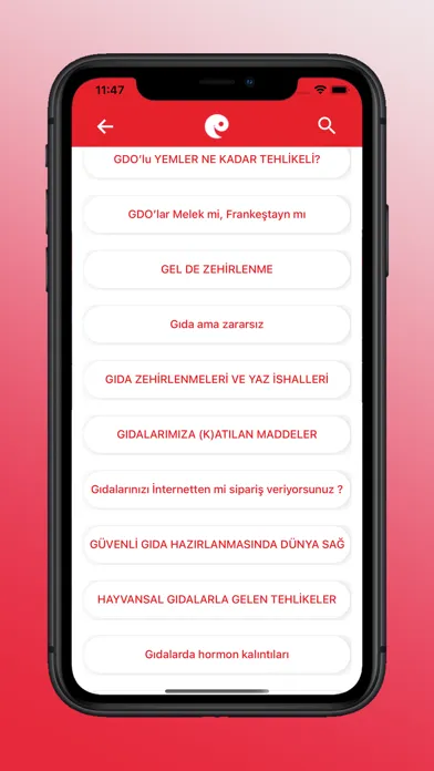 Ne Yediğini Biliyor Musun?应用截图