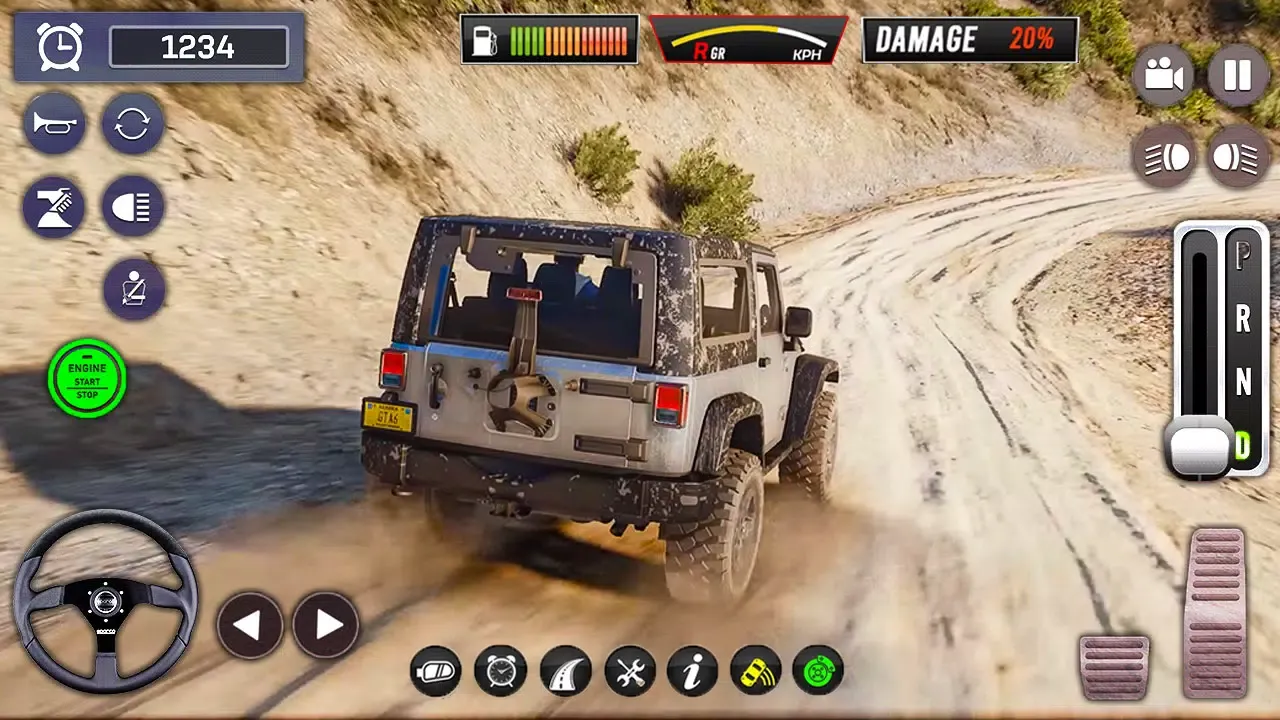 Offroad Jeep Crazy Driving 3D Ekran Görüntüleri