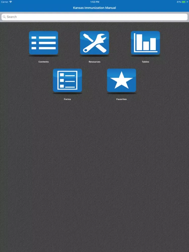 Tangkapan skrin KS Immunizations iPad 