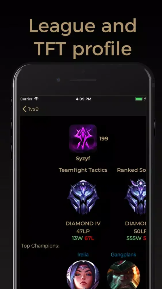 Tangkapan skrin 1vs9 - LoL & TFT