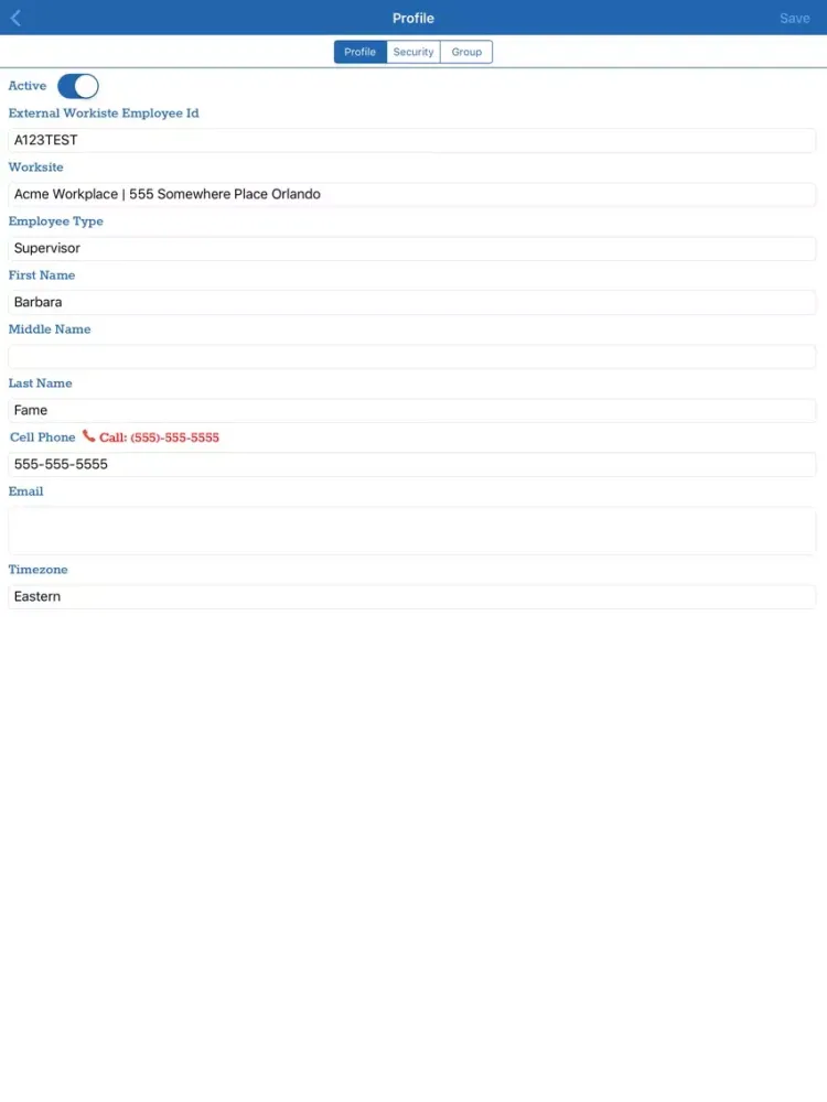 EWD Timekeeping iPad 應用截圖