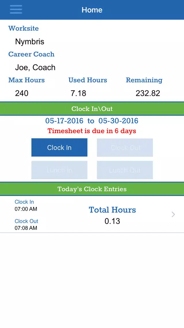 EWD Timekeeping স্ক্রিনশট