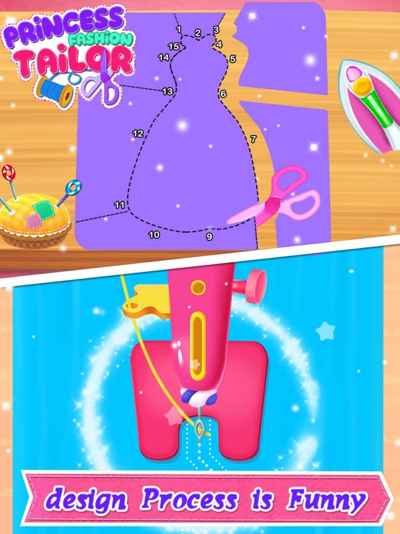 Tangkapan skrin Princess Fashion Tailor iPad 