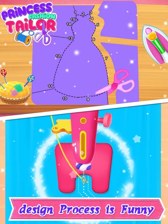Tangkapan layar Princess Fashion Tailor iPad 