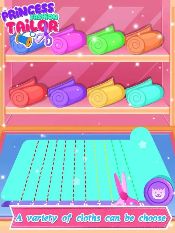 Tangkapan layar Princess Fashion Tailor iPad 