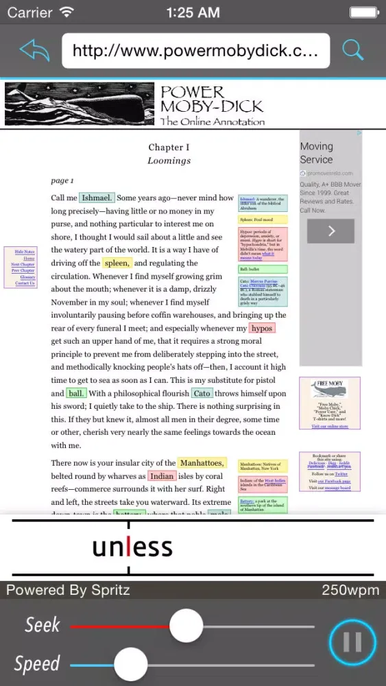 Twicker powered by Spritz Screenshots