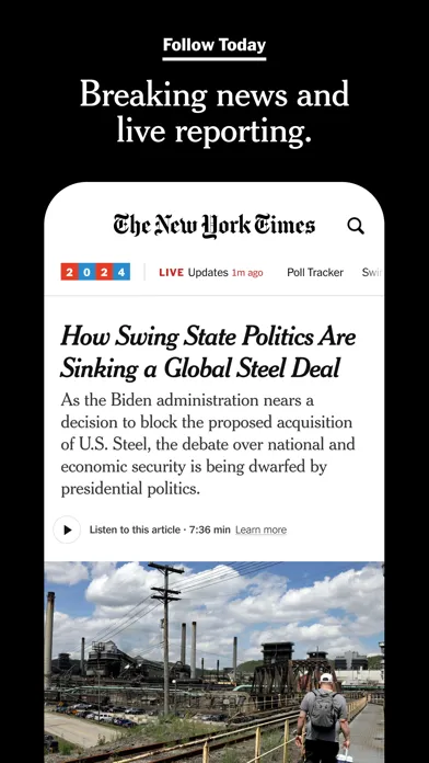The New York Times: Live News Ekran Görüntüleri