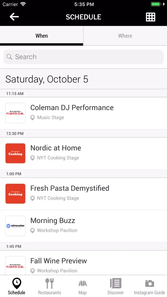 NYT Food Festival Ekran Görüntüleri