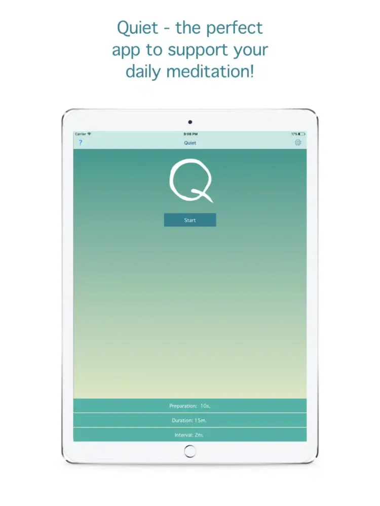 ภาพหน้าจอของ Quiet - Meditation Timer iPad 