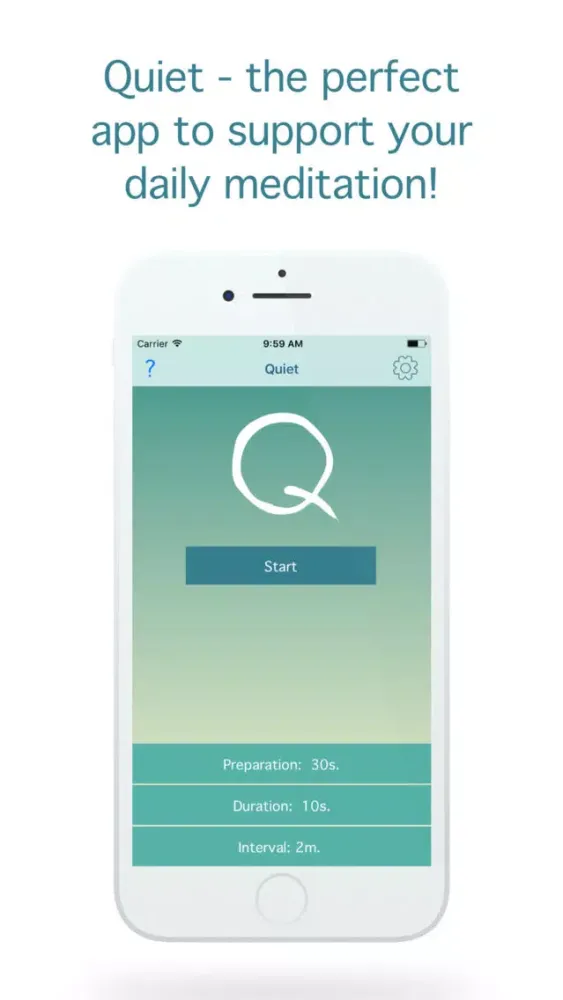 ภาพหน้าจอของ Quiet - Meditation Timer