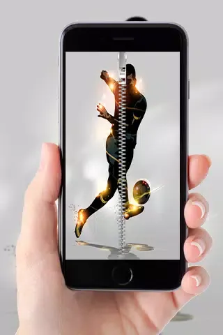Скриншоты Football Zipper Lock Screen