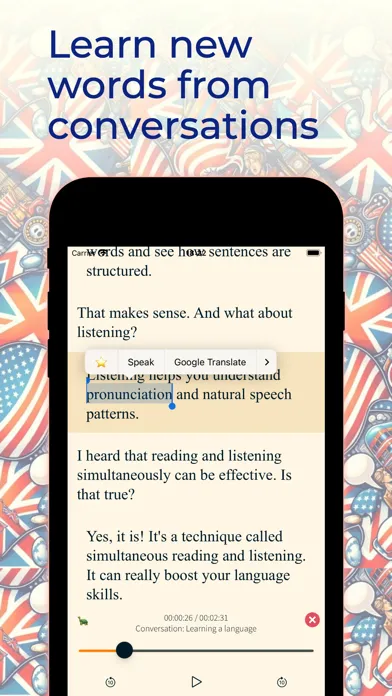 Capturas de pantalla de Practice English Speaking