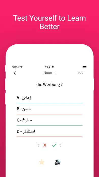 Practice Arabic German Words Screenshots