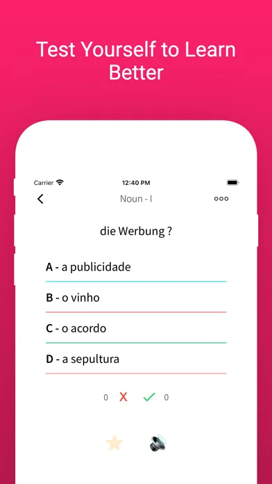 Learn Portuguese German Words Ekran Görüntüleri