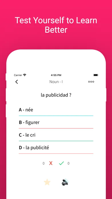 Capturas de pantalla de Practice French Spanish Words