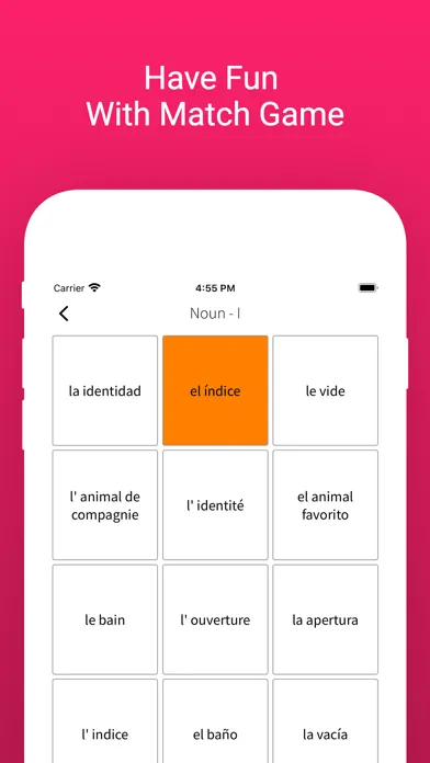 Capturas de pantalla de Practice French Spanish Words