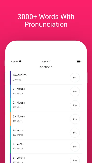 Tangkapan skrin Practice French Japanese Words