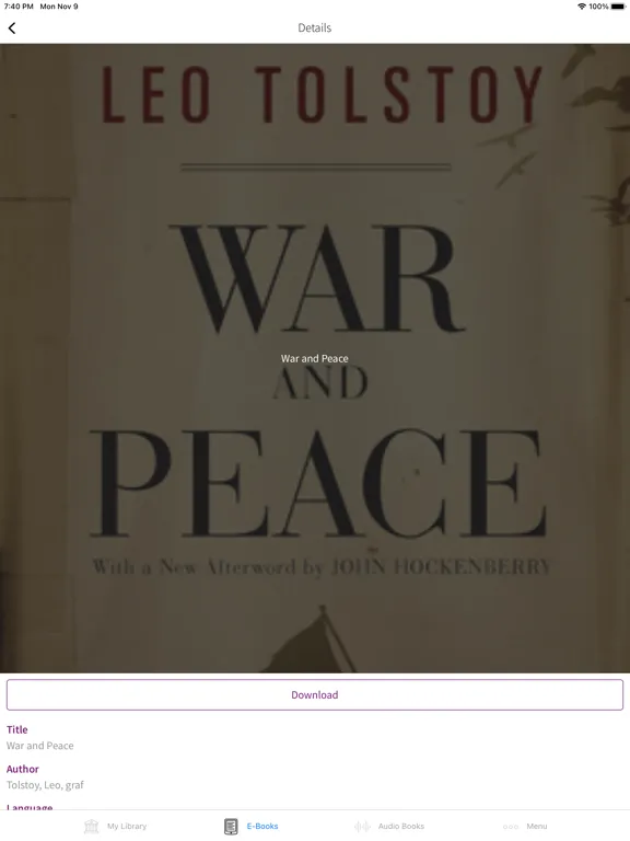 Gutenberg | eBook Reader iPad  سکرین شاٹس
