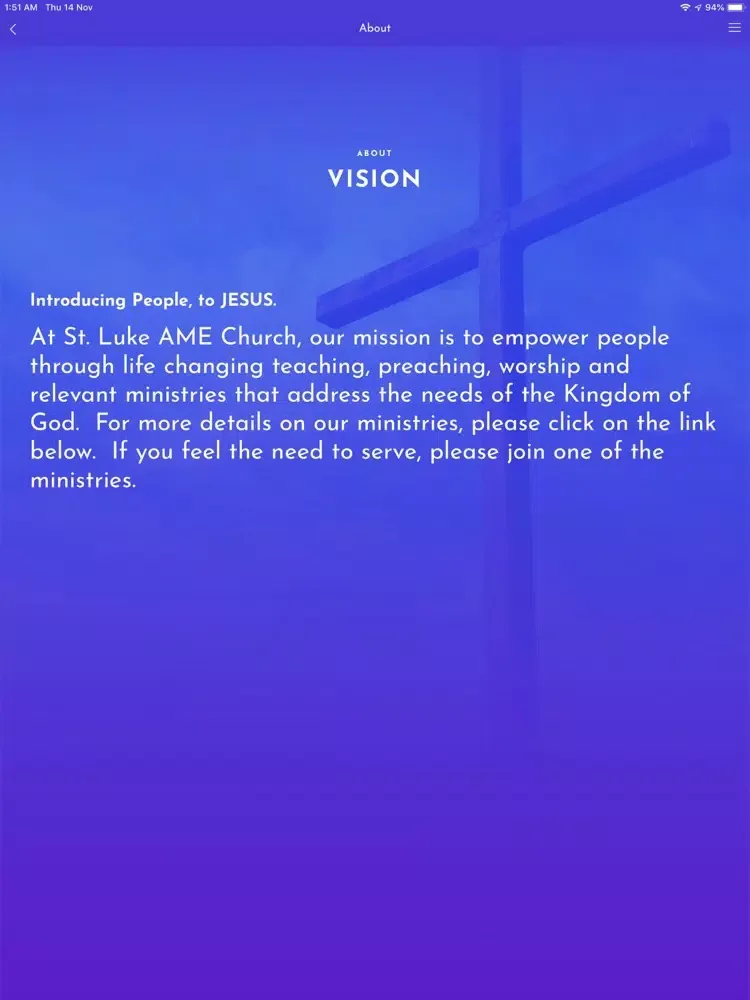 St Luke AME iPad  Screenshots