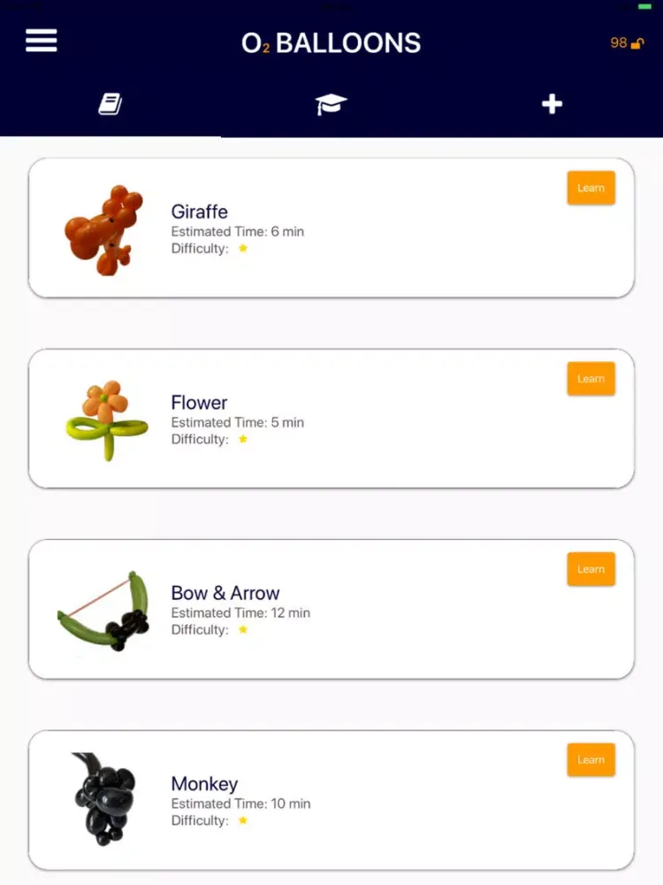 O2 Balloons iPad  Screenshots