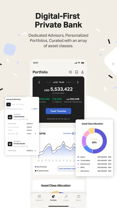 Kristal:Digital Wealth Manager Ekran Görüntüleri