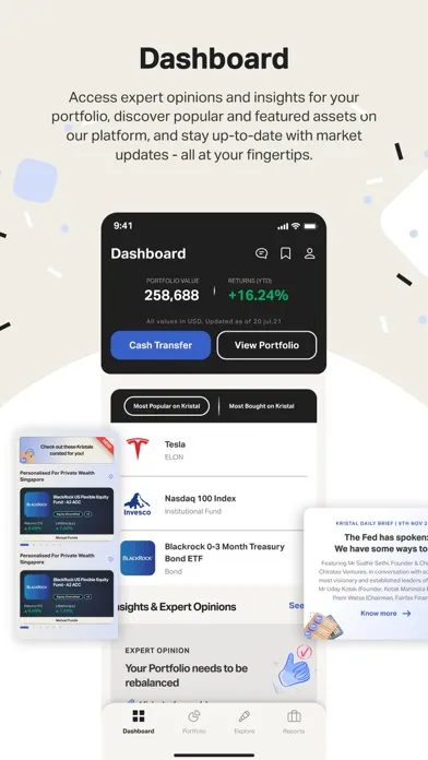 Kristal:Digital Wealth Manager Ekran Görüntüleri