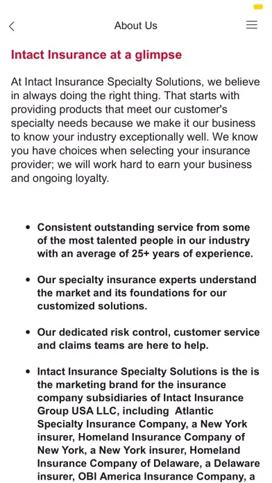 Captures d'écran de Intact Specialty Resources