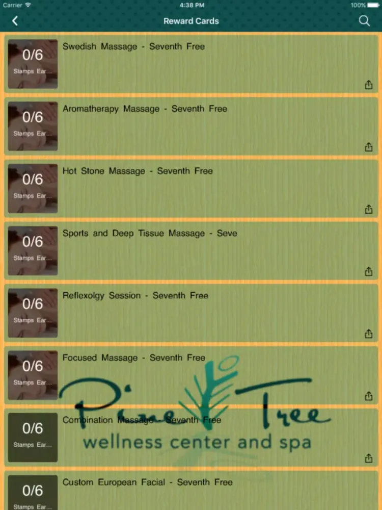 Screenshot di Pine Tree Wellness Spa iPad 