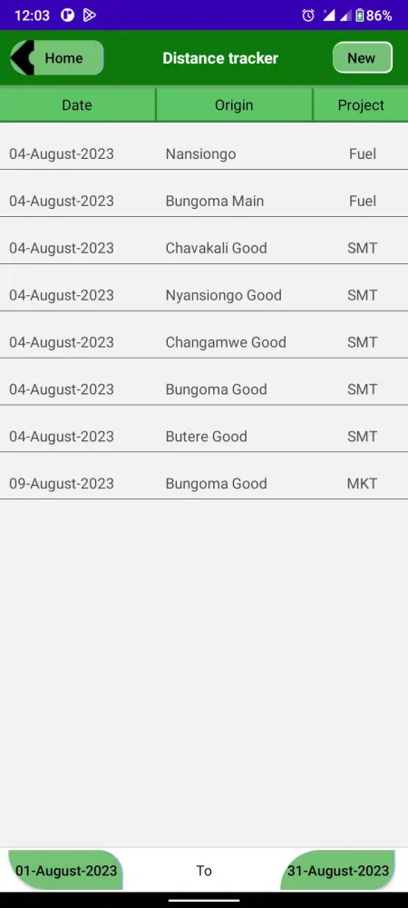 Logistics messenger Screenshots