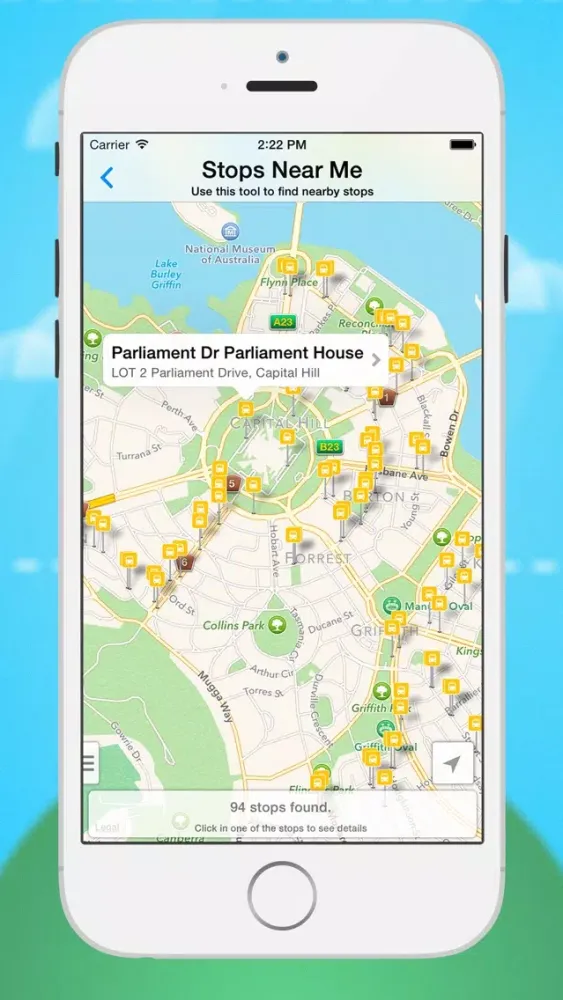 Tangkapan skrin Go Canberra - The ultimate public transport companion
