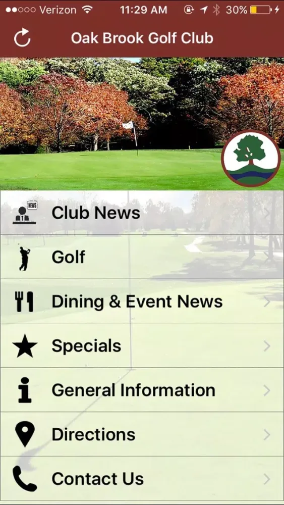 Ảnh chụp màn hình của Oak Brook Golf Club