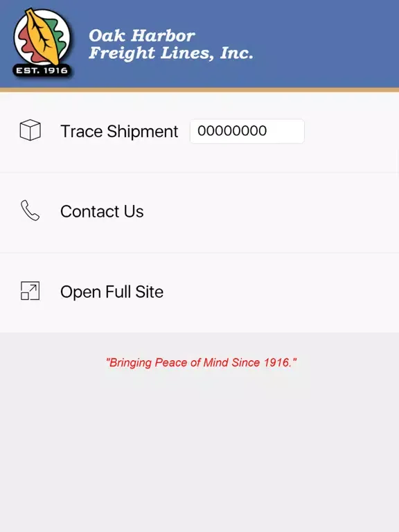 Zrzuty ekranu Oak Harbor Freight Lines iPad 