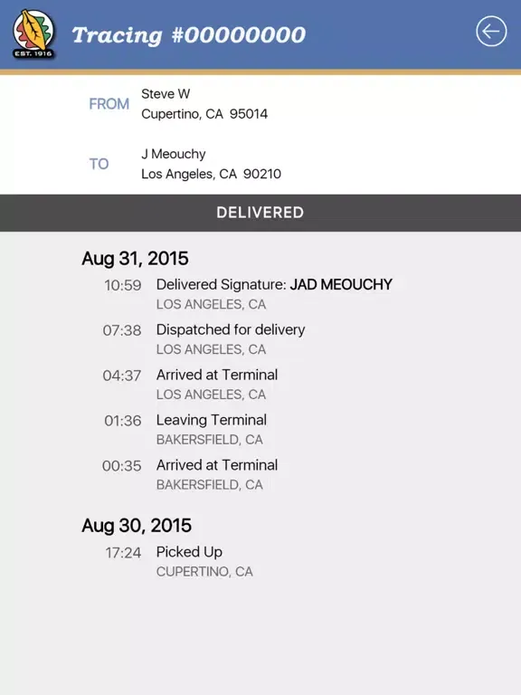 Zrzuty ekranu Oak Harbor Freight Lines iPad 