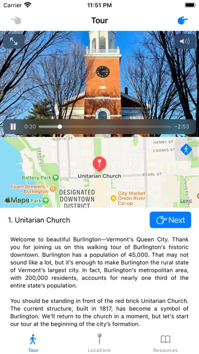 Walk Burlington: Tour BTV应用截图