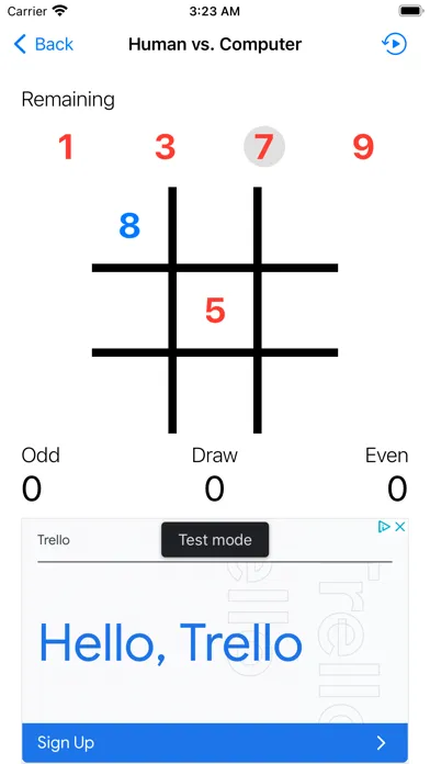ภาพหน้าจอของ Numerical Tic Tac Toe