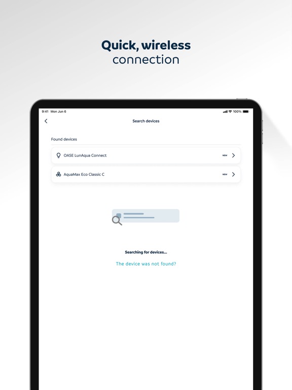 OASE Switch iPad 应用截图