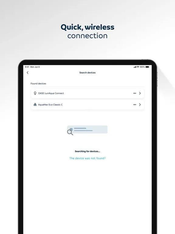 OASE Switch iPad 应用截图