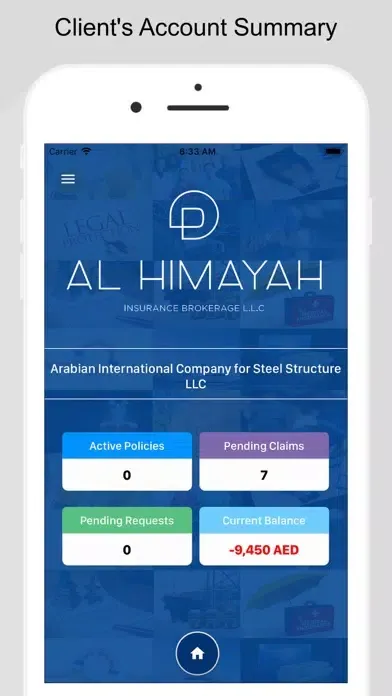Tangkapan skrin Al Himayah Insurance Brokerage