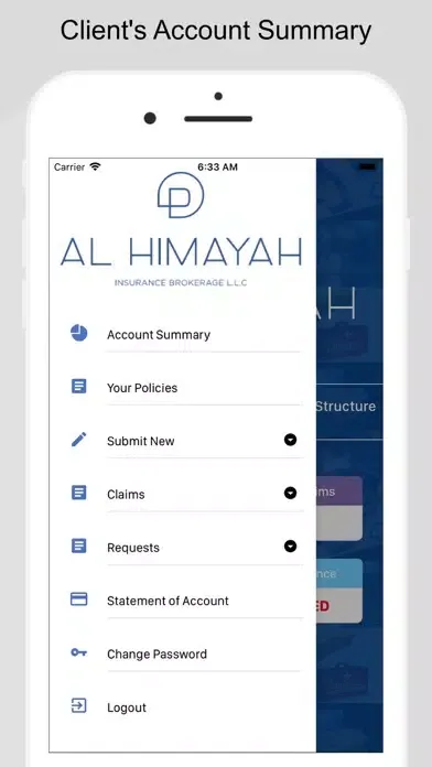 Tangkapan skrin Al Himayah Insurance Brokerage
