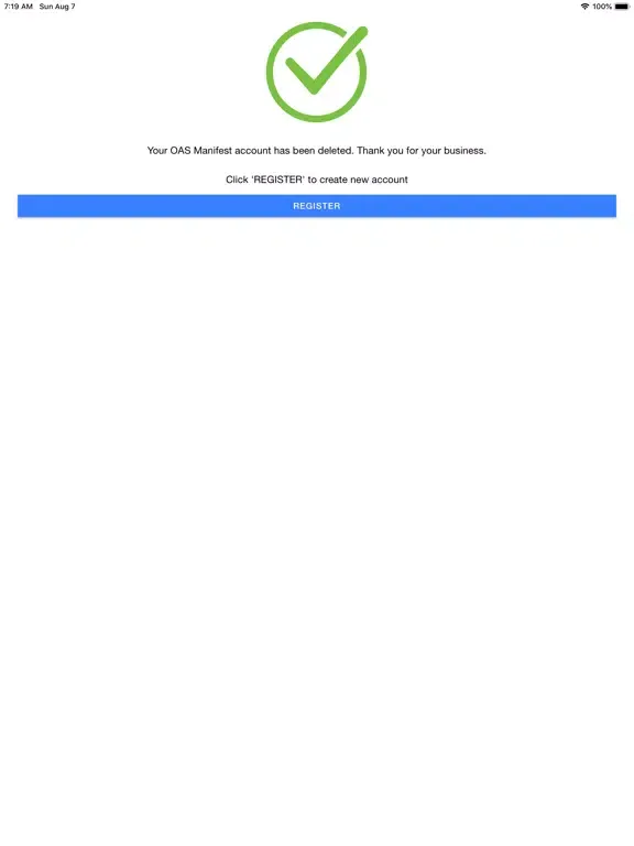 OAS Container Manifest iPad  스크린샷