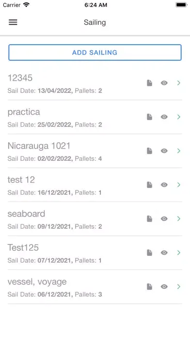 OAS Container Manifest 스크린샷